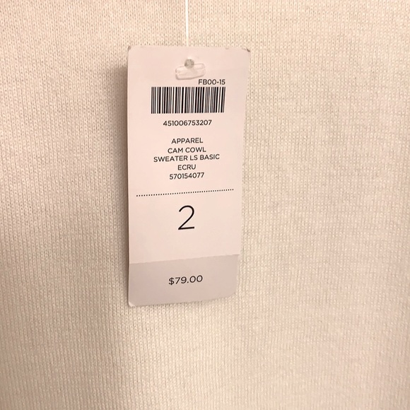 NWT Chico’s Cowl Sweater - Picture 8 of 12